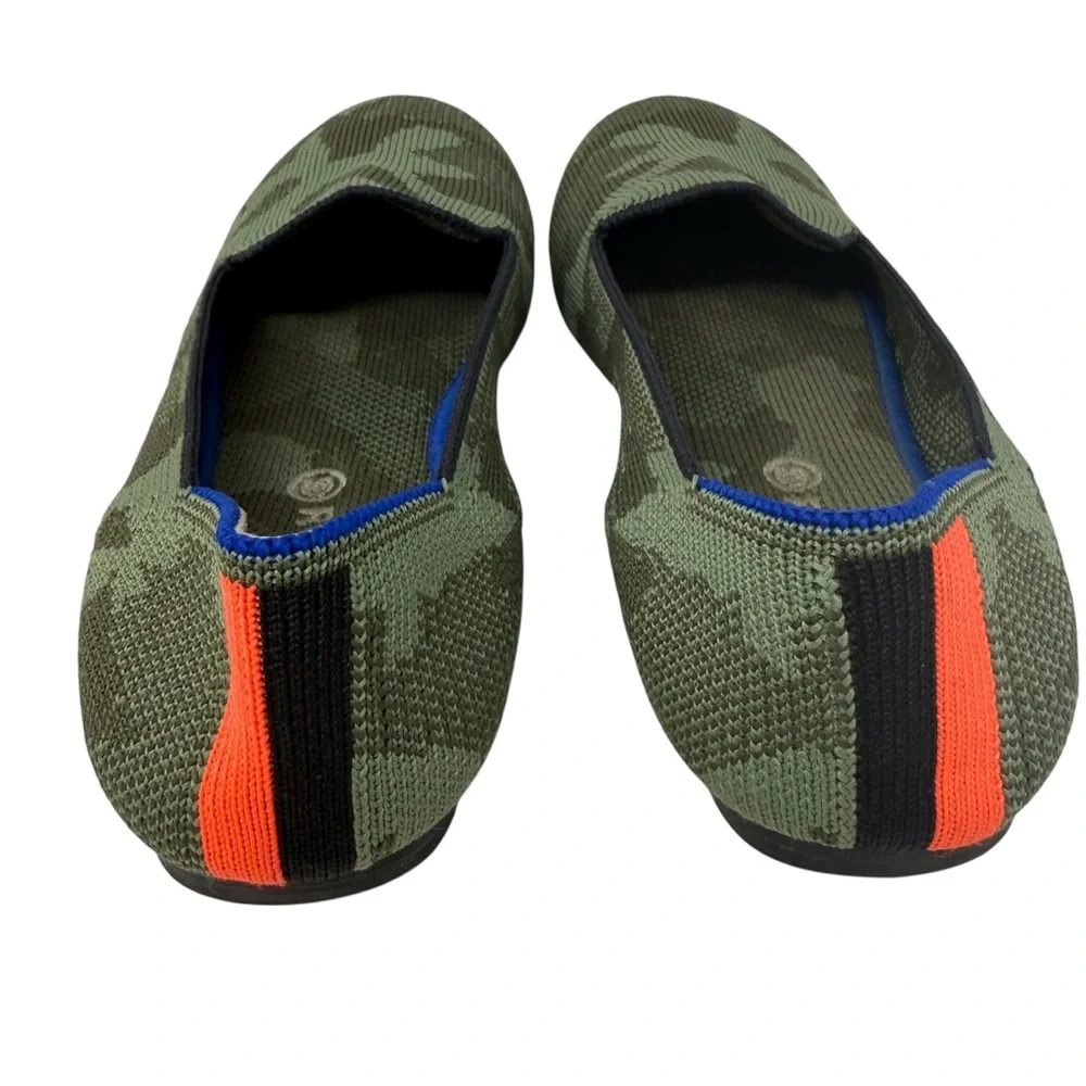 Rothy’s Girls Size 3 Camo flats slip on shoes knit loafers